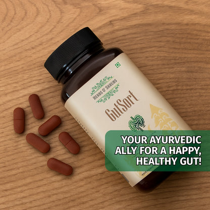 GutSort: Ayurvedic Digestion & Gut Health Supplement (60 Vegan Tablets)