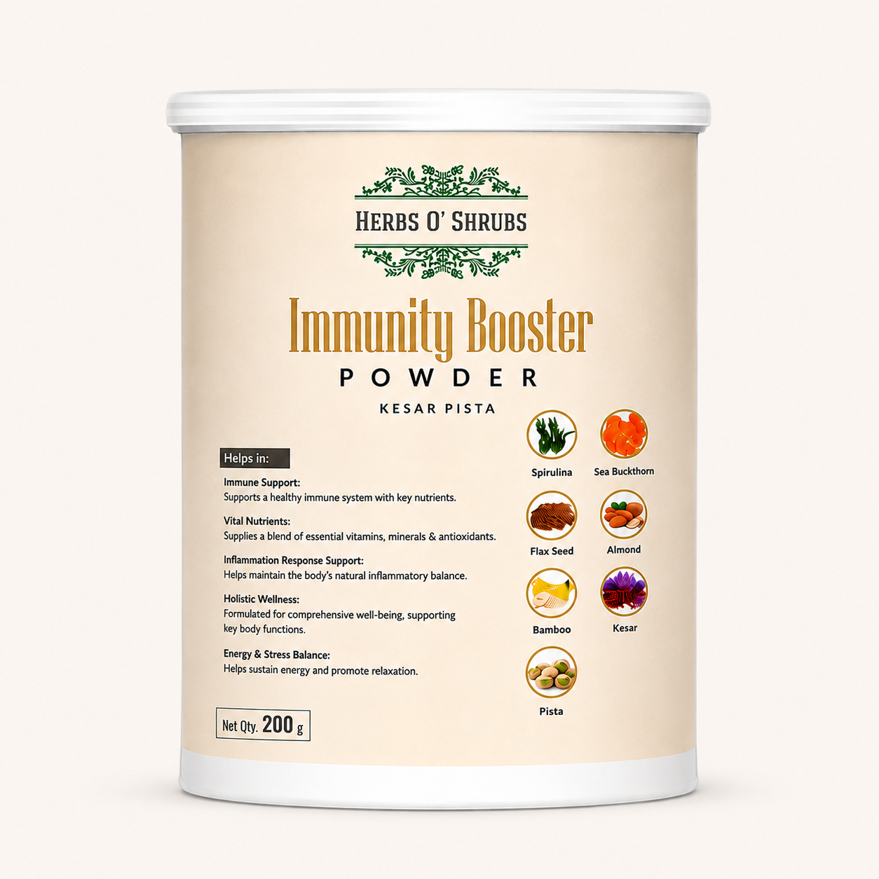 Immunity Booster Powder - Vegan & Natural Energy Support