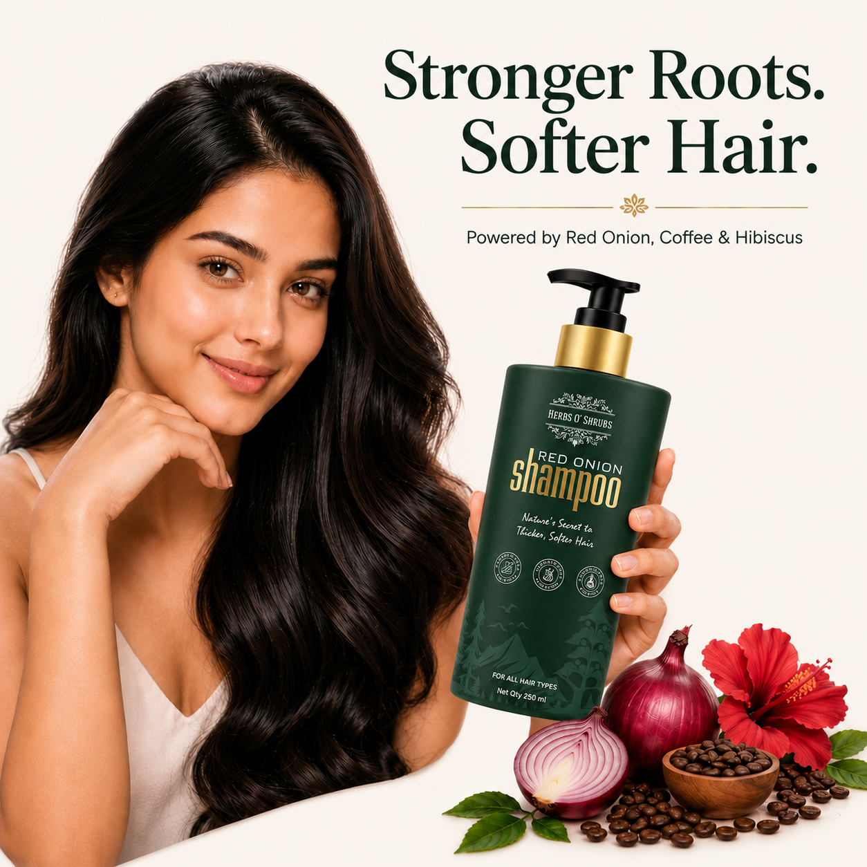 Onion Strength & Shine Shampoo — Advanced Hair Fall Control + Scalp Revitalizer