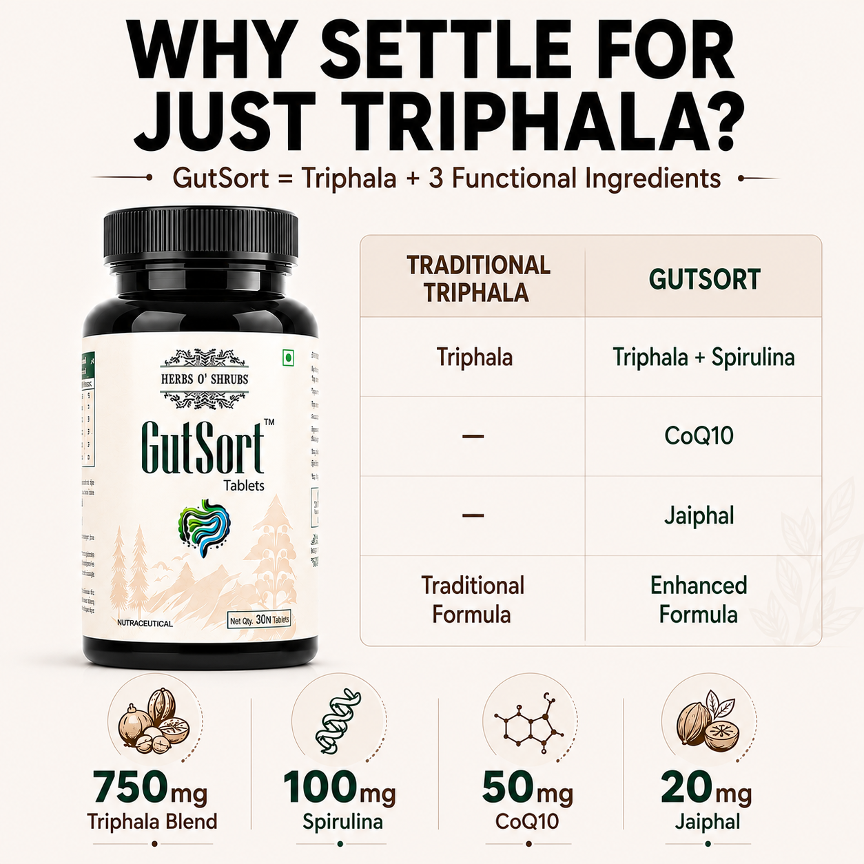 GutSort: Ayurvedic Digestion & Gut Health Supplement