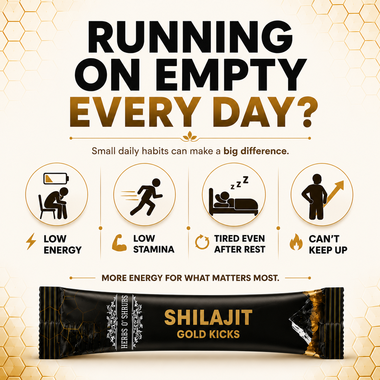 Shilajit Gold Kicks Trial - Pack of 5 Kicks