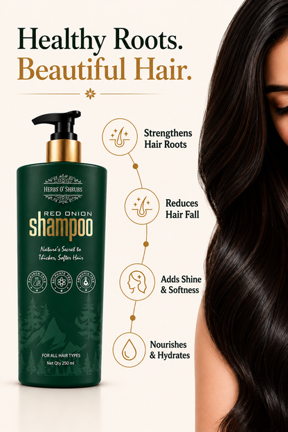 Onion Strength & Shine Shampoo — Advanced Hair Fall Control + Scalp Revitalizer