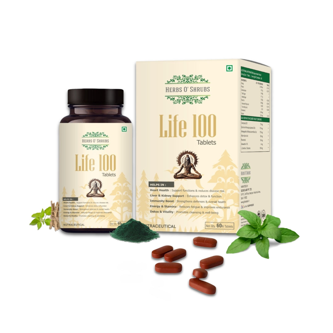 Energy & Anti-Aging Vegan Supplement | 60 Plant-based Tablets| With CoQ10, Ashwagandha, Spirulina, Resveratrol & L-Carnitine | Boosts Vitality & Immunity