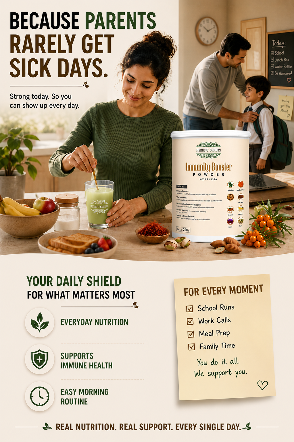 Immunity Booster Powder - Vegan & Natural Energy Support