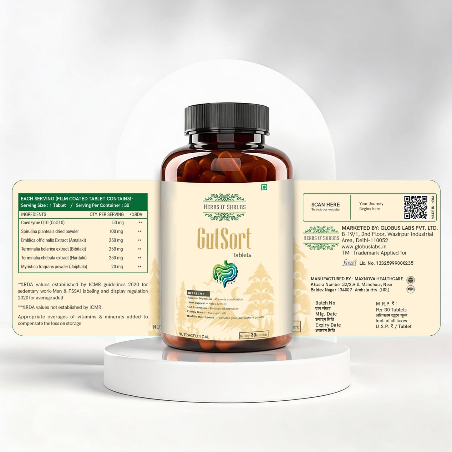 GutSort: Ayurvedic Digestion & Gut Health Supplement