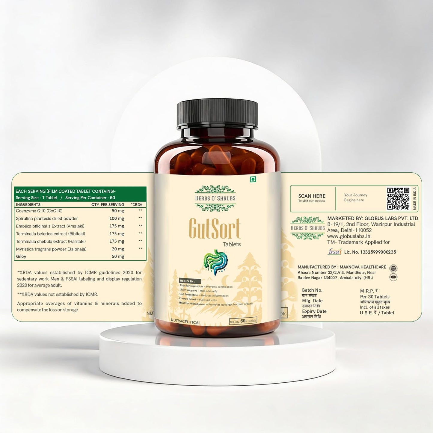 GutSort: Ayurvedic Digestion & Gut Health Supplement