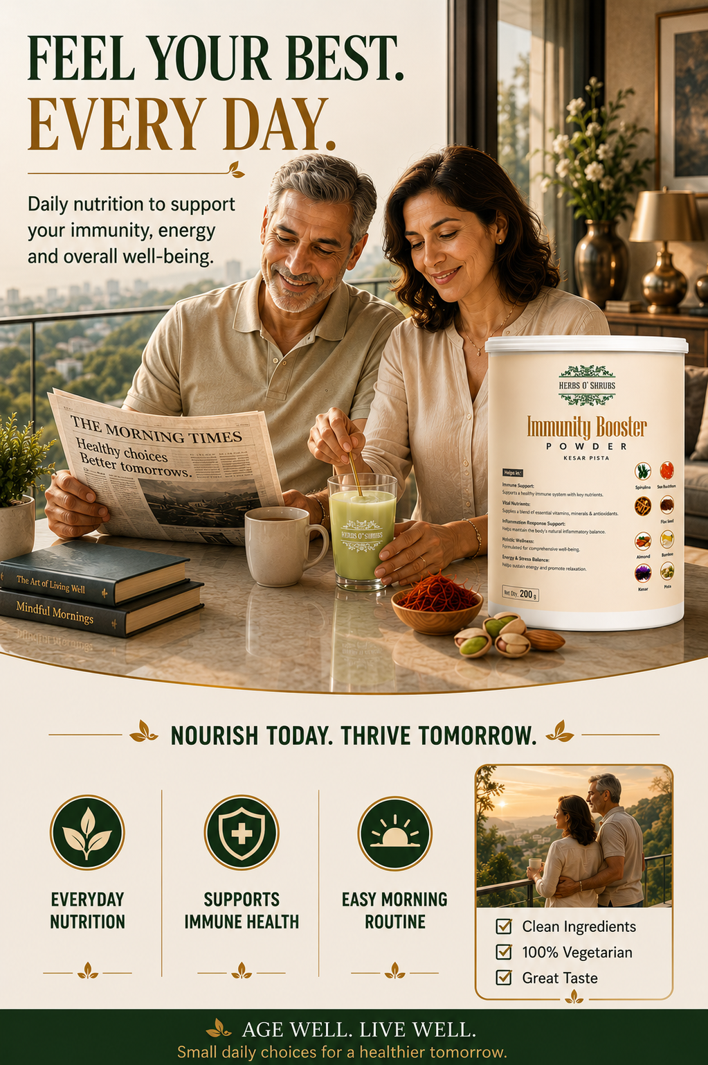 Immunity Booster Powder - Vegan & Natural Energy Support
