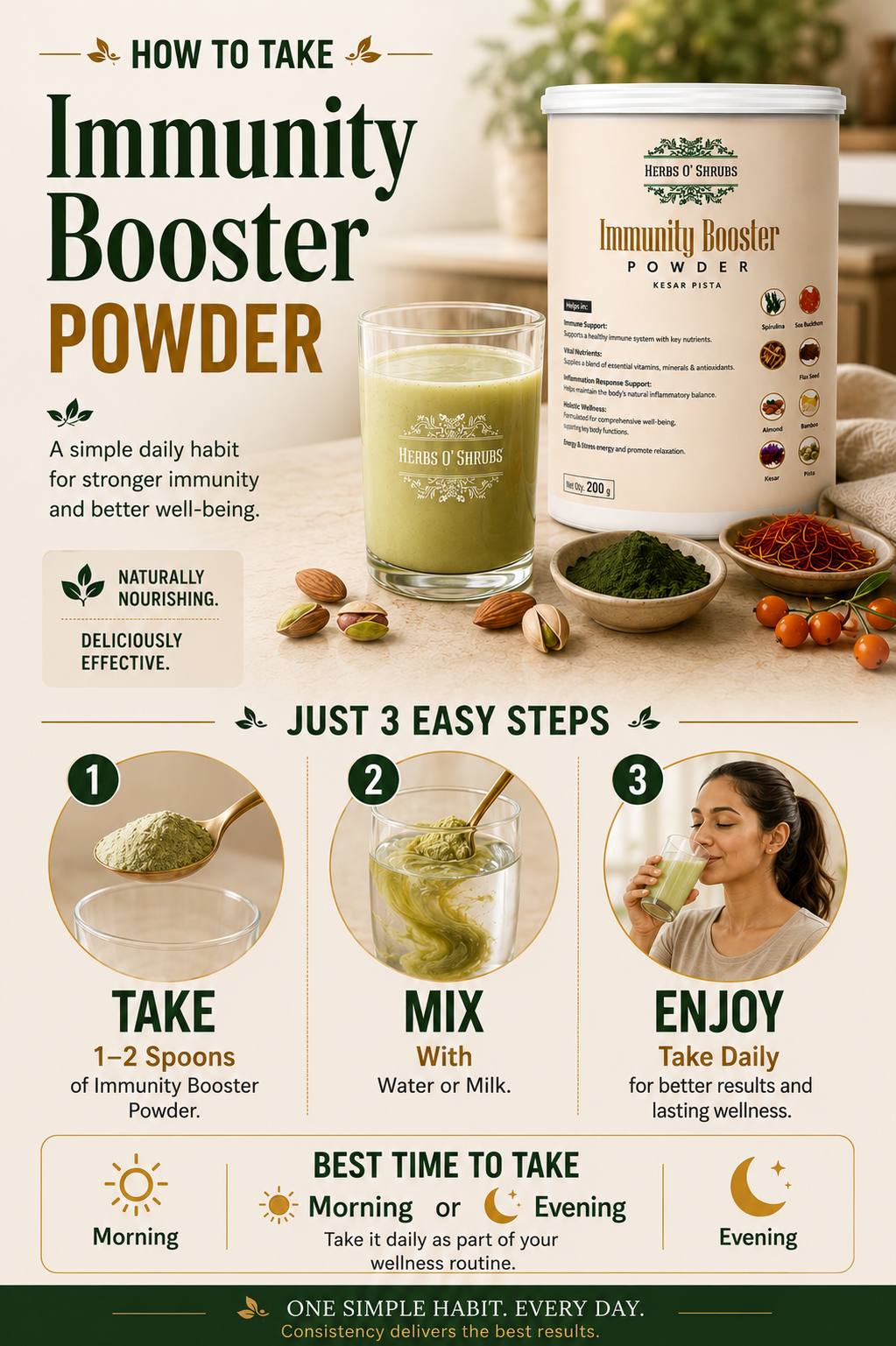 Immunity Booster Powder - Vegan & Natural Energy Support