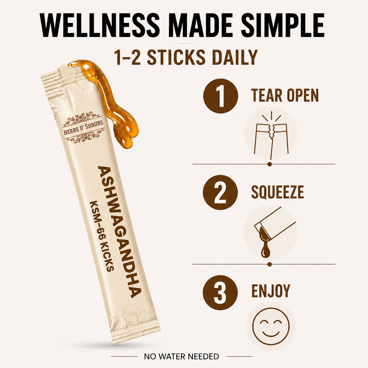 Ashwagandha KSM-66 Trial - Pack of 5 Kicks