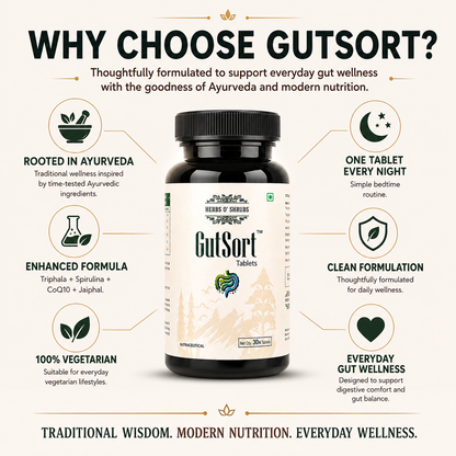 GutSort: Ayurvedic Digestion & Gut Health Supplement