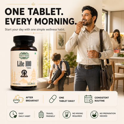 Life-100: Ayurvedic Daily Energy & Vitality Supplement