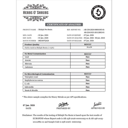 Shilajit Pro Resin