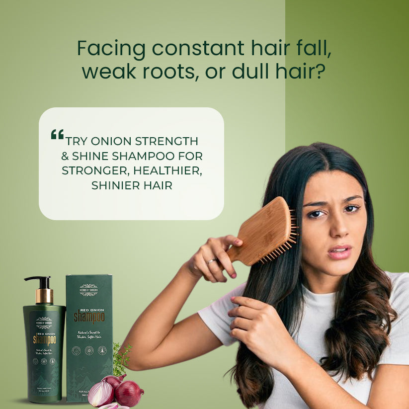 Onion Strength & Shine Shampoo — Advanced Hair Fall Control + Scalp Revitalizer