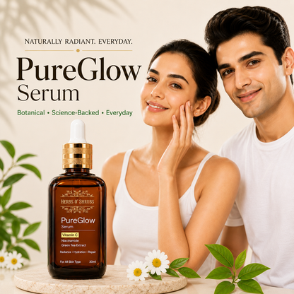PureGlow Face Serum | Vitamin C, Niacinamide & Green Tea | 30ml